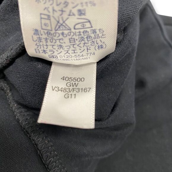 Lands End Women's High Waist Foldover Active Pants size XS Black - Picture 6 of 7